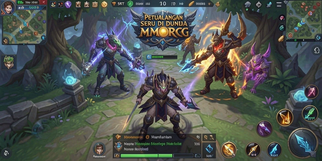 Tampilan gameplay 5RT yang menakjubkan dalam aksi MMORPG.