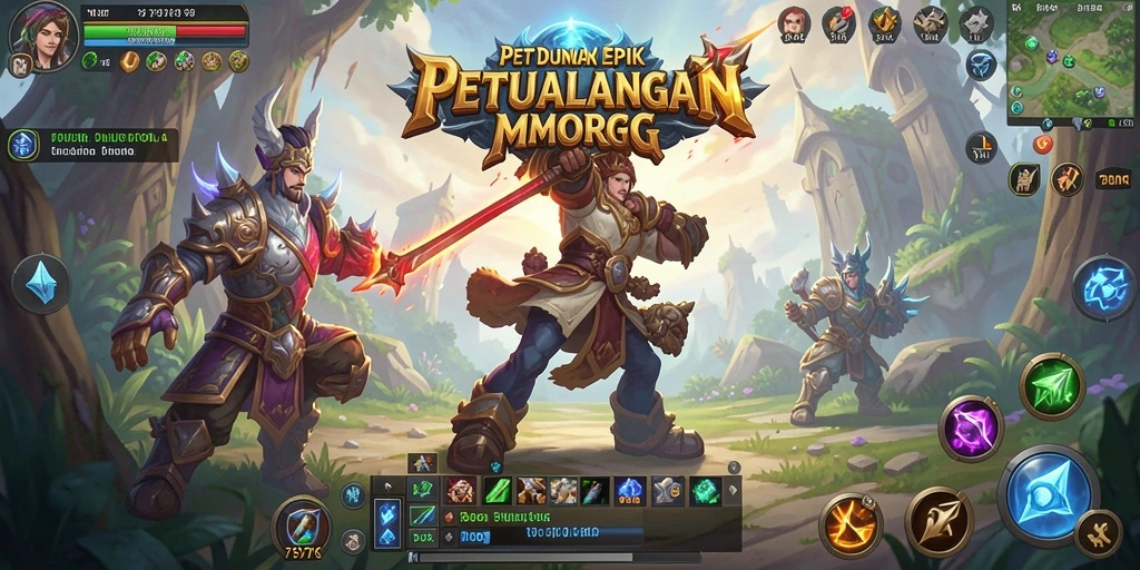 Gameplay epik dalam dunia fantasi MMORPG 797K.