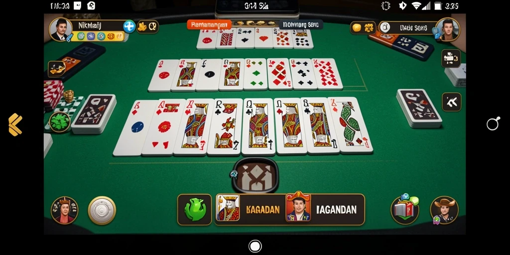 Screenshot gameplay KAGANDAN yang menampilkan suasana permainan Domino.