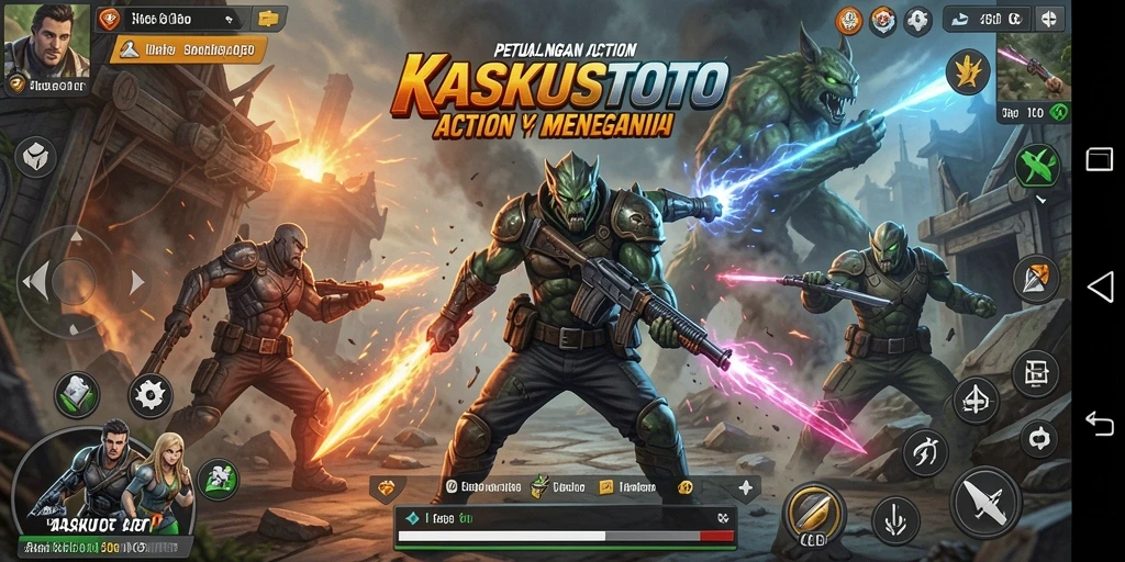 Tampilan gameplay seru KASKUSTOTO yang penuh aksi.
