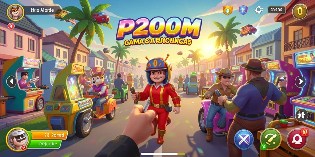 Tampilan menarik dari gameplay P200M yang menghibur dan penuh tantangan.